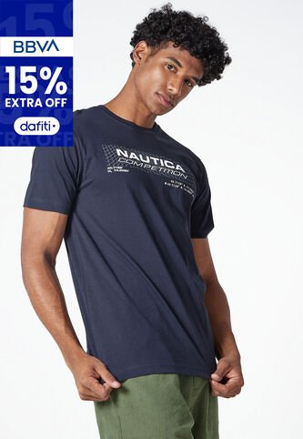 Camiseta NAUTICA Azul Nautica