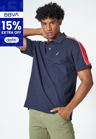 Polo Azul-Rojo-Blanco Nautica Nautica