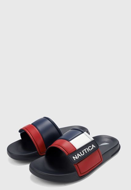 Playera Azul-Rojo-Blanco Nautica Bower