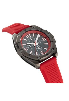 Reloj Para Hombre Nautica Tin Can Bay Naptcs223 Rojo