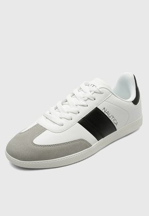 Tenis Lifestyle Blanco-Gris-Negro Nautica