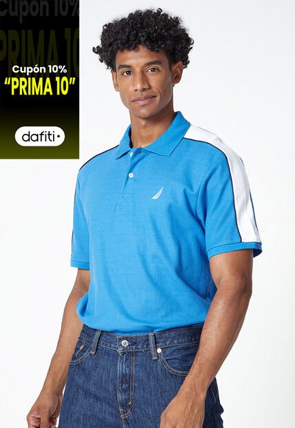 Polo Azul-Blanco Nautica