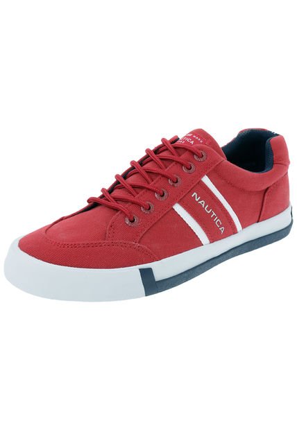 Tenis Lifestyle Rojo-Blanco Nautica Low Cut Oxford