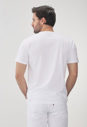 Camiseta Blanco-Azul Navy NAUTICA