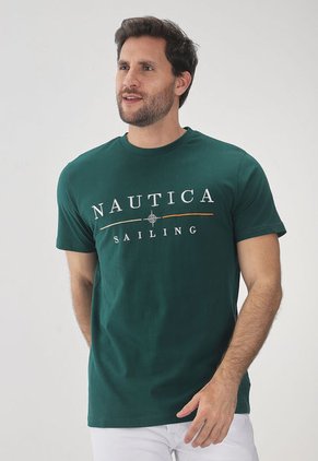 Camiseta Verde-Dorado-Naranja NAUTICA