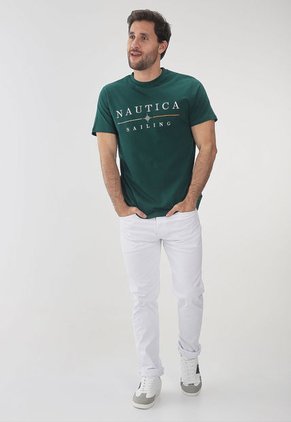 Camiseta Verde-Dorado-Naranja NAUTICA
