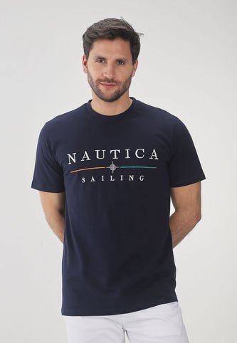 Camiseta Azul Navy-Naranja-Verde NAUTICA Nautica