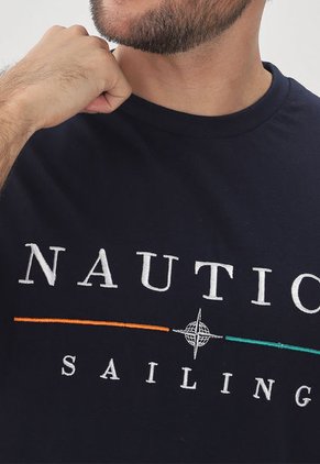 Camiseta Azul Navy-Naranja-Verde NAUTICA