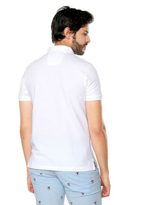 Polo Blanco-Azul Nautica
