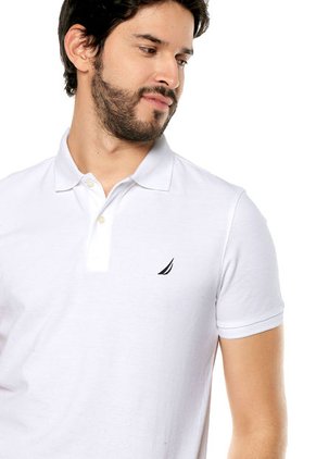 Polo Blanco-Azul Nautica