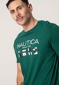 Camiseta Verde-Blanco-Azul Nautica de Nautica