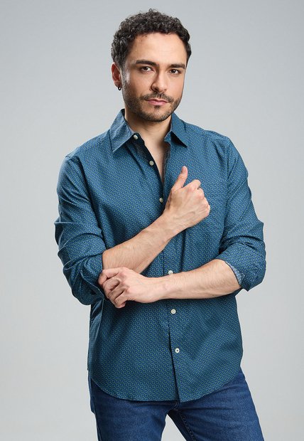 Camisa NAUTICA Azul