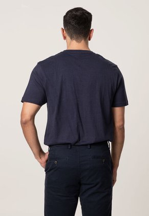 Camiseta Azul Navy-Blanco-Verde Nautica