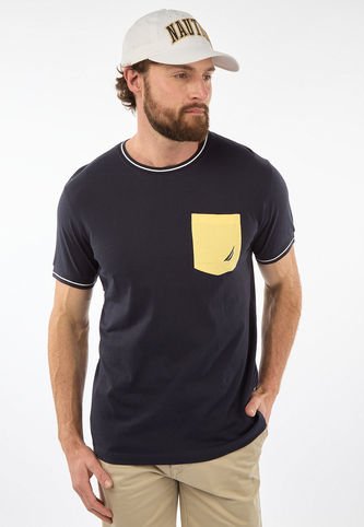 Camiseta Azul Navy-Amarillo Claro NAUTICA Nautica