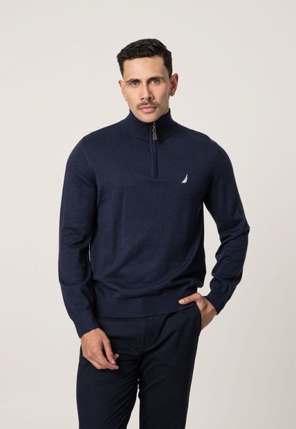 Buzo Azul Navy-Blanco Nautica