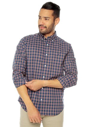 Camisa Azul-Rojo-Amarillo Nautica