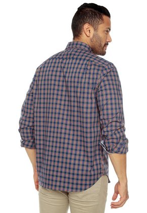 Camisa Azul-Rojo-Amarillo Nautica