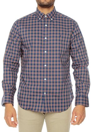 Camisa Azul-Rojo-Amarillo Nautica