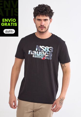 Camiseta NAUTICA Negro Nautica