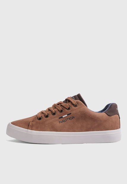 Tenis Camel-Blanco-Marrón NAUTICA Brompton