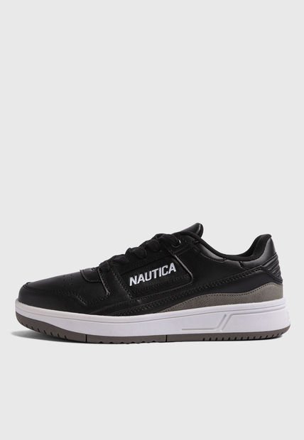 Tenis Negro-Blanco-Gris Oscuro NAUTICA Adryan