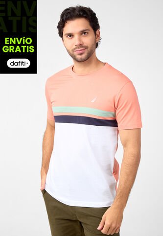 Camiseta NAUTICA Salmón Nautica
