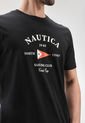 Camiseta Negro-Blanco-Naranja NAUTICA de Nautica