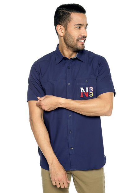 Camisa Azul Nautica