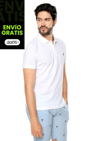 Polo Blanco-Azul Nautica Nautica
