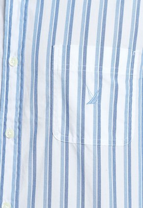 Camisa Azul-Blanco Nautica