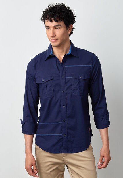 Camisa NAUTICA Azul