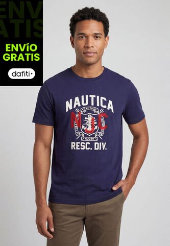 Camiseta NAUTICA Azul Nautica