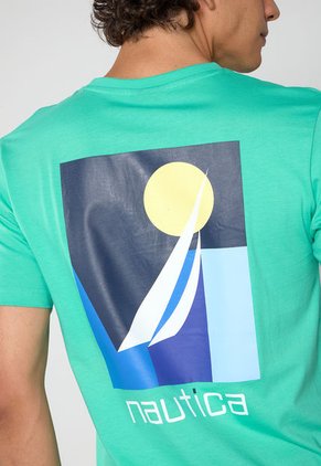 Camiseta Verde Menta-Multicolor Nautica