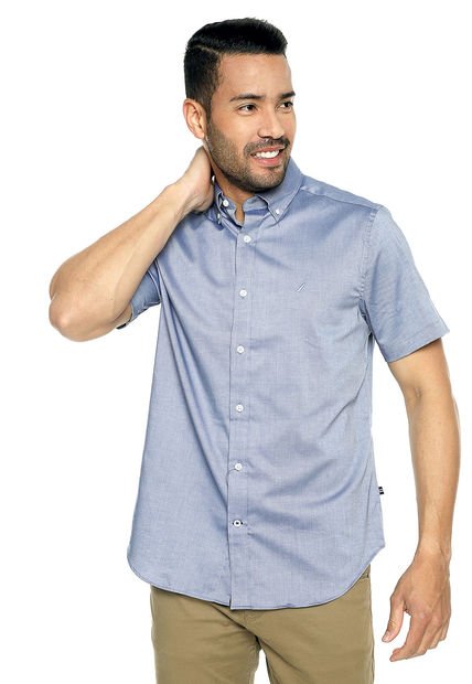 Camisa Azul Nautica