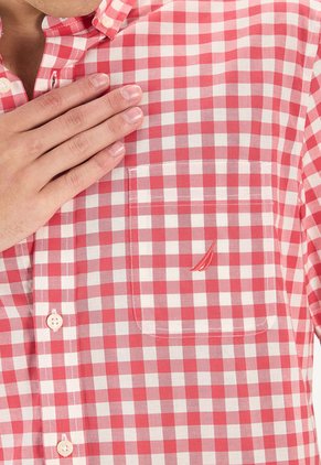 Camisa Rojo-Blanco Nautica