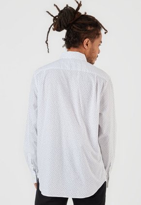 Camisa Blanco-Azul Nautica