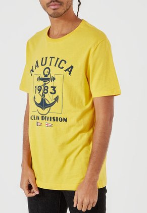Camiseta Amarillo-Azul Nautica