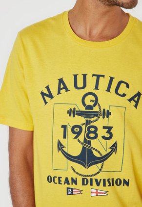 Camiseta Amarillo-Azul Nautica