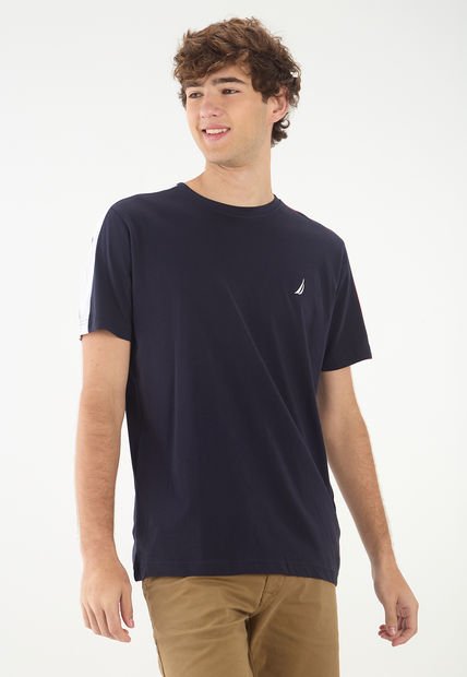 Camiseta Azul-Blanco-Rojo Nautica