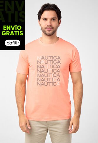 Camiseta NAUTICA Salmón Nautica