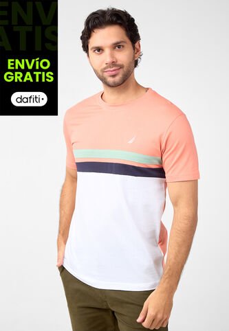 Camiseta NAUTICA Salmón Nautica