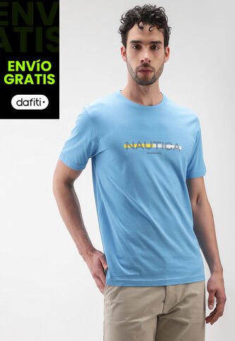 Camiseta Azul Claro-Amarillo-Blanco NAUTICA Nautica