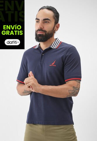Polo Azul-Rojo-Blanco NAUTICA Nautica