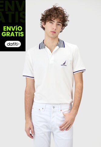 Camiseta Blanco-Azul Navy NAUTICA Nautica