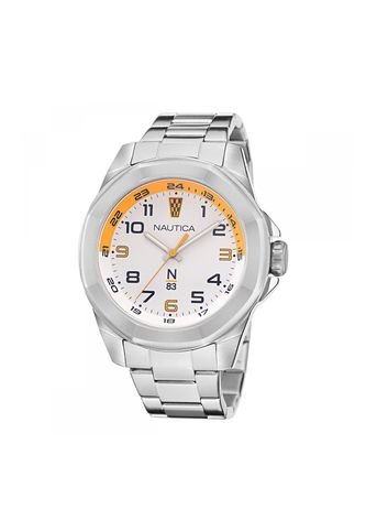 Reloj Para Hombre Nautica Tortuga Bay Naptbs210 Plateado Nautica