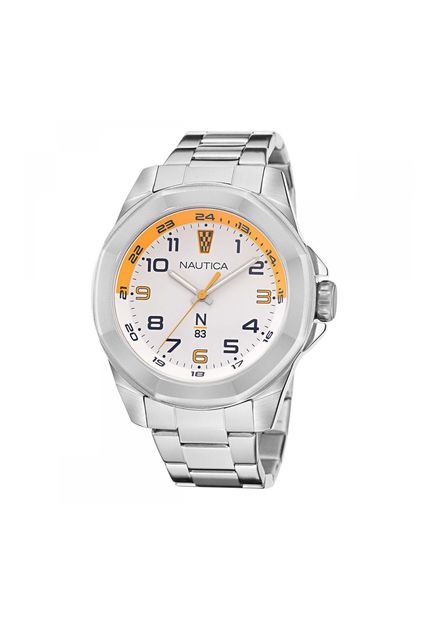 Reloj Para Hombre Nautica Tortuga Bay Naptbs210 Plateado