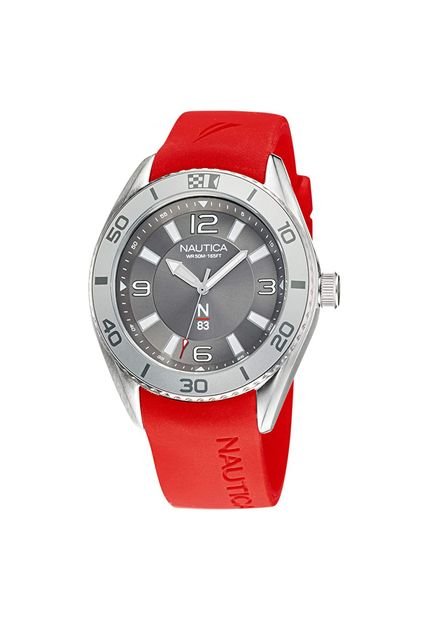 Reloj Para Hombre Nautica Finn World Napfws128 Rojo