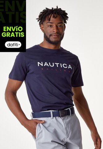 Camiseta Azul Navy-Rojo-Blanco Nautica Nautica