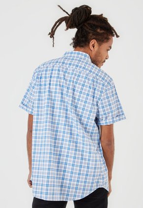 Camisa Blanco-Azul Nautica