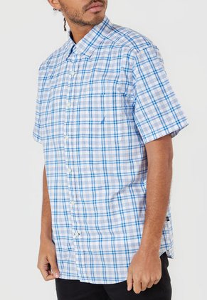Camisa Blanco-Azul Nautica